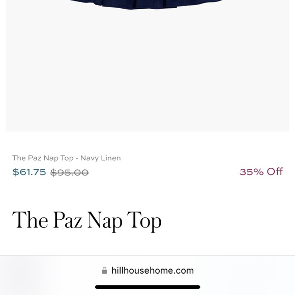 Hill House Home- NWT -Paz top - size small - Picture 6 of 6